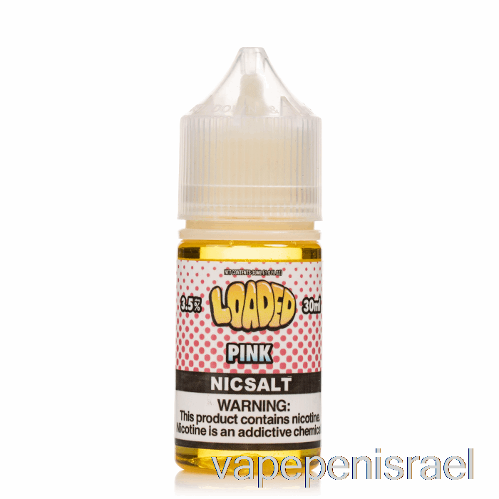 חד פעמי Vape ישראל ורוד - מלחים טעונים - אדים חסרי רחמים - 30 מ"ל 50 מ"ג